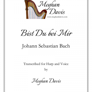 Bist Du bei Mir Voice and Harp Cover Sheet